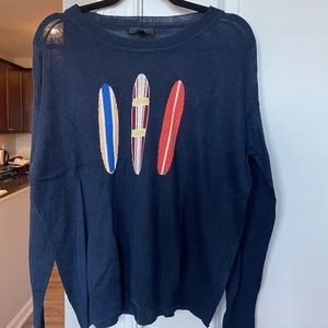 Jcrew Beach Sweater with Surfboards
